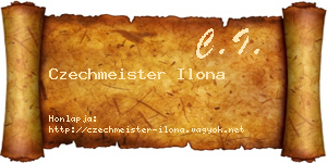 Czechmeister Ilona névjegykártya