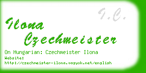 ilona czechmeister business card